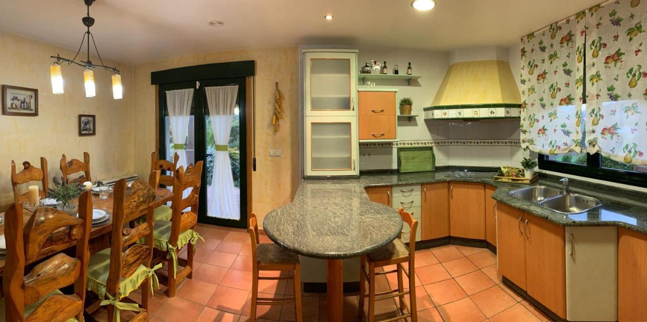 Chalet Rural 400 M Playa Piscina Barbacoa Chimenea 布埃乌 外观 照片