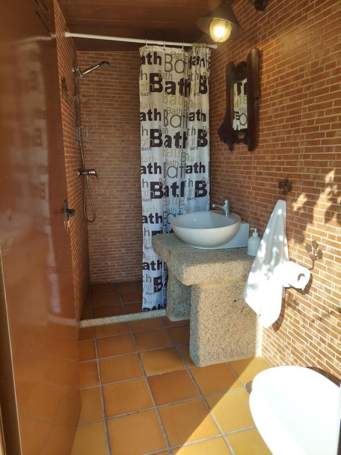 Chalet Rural 400 M Playa Piscina Barbacoa Chimenea 布埃乌 外观 照片