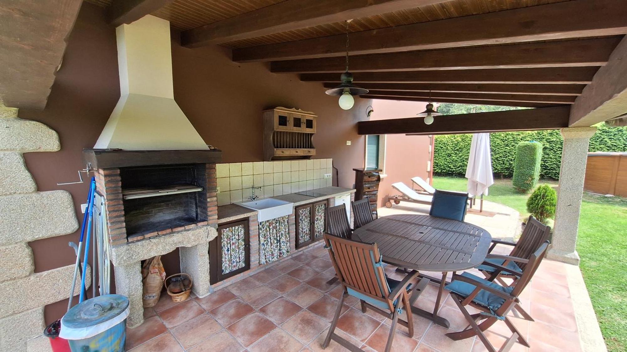Chalet Rural 400 M Playa Piscina Barbacoa Chimenea 布埃乌 外观 照片