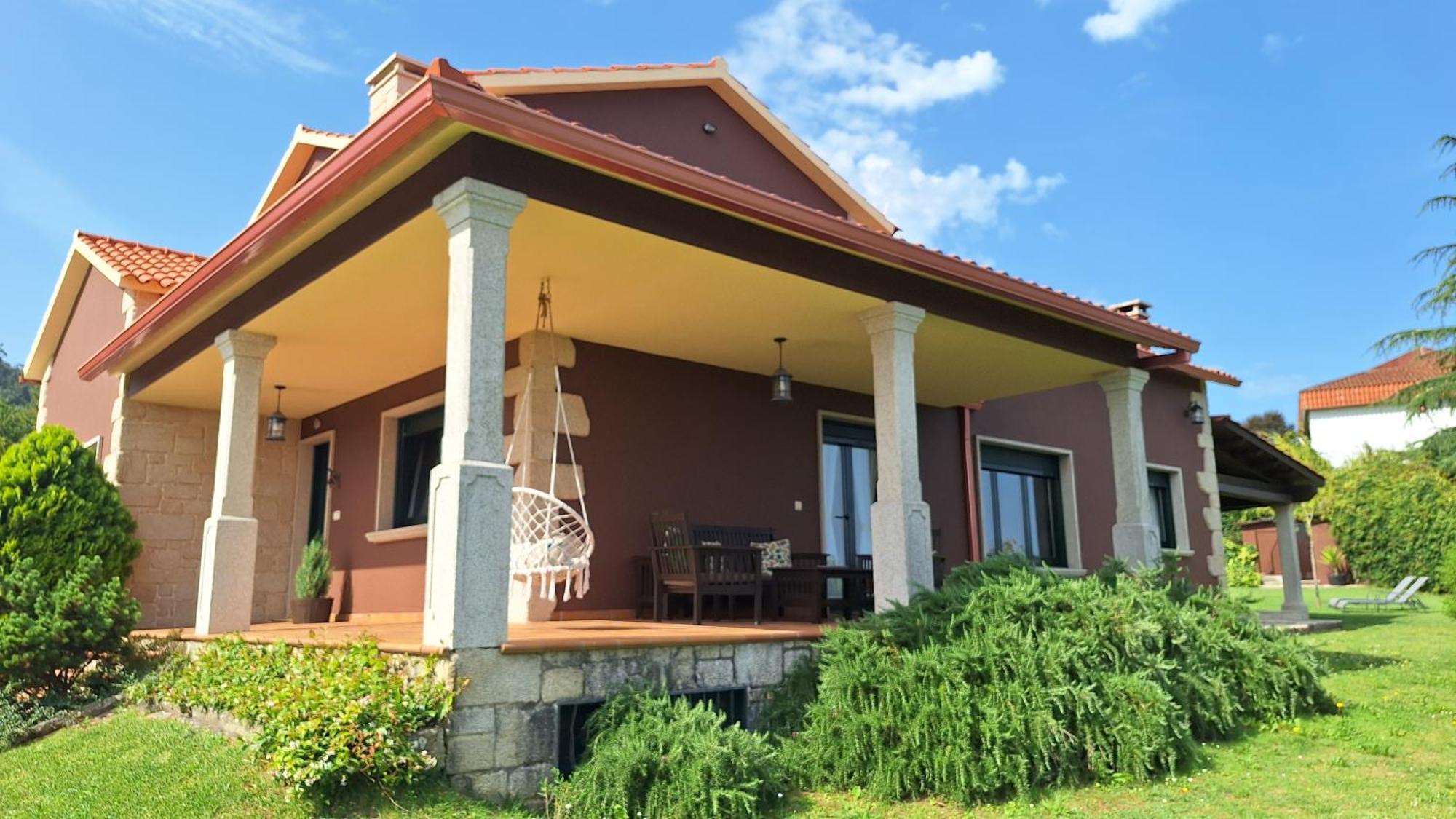 Chalet Rural 400 M Playa Piscina Barbacoa Chimenea 布埃乌 外观 照片
