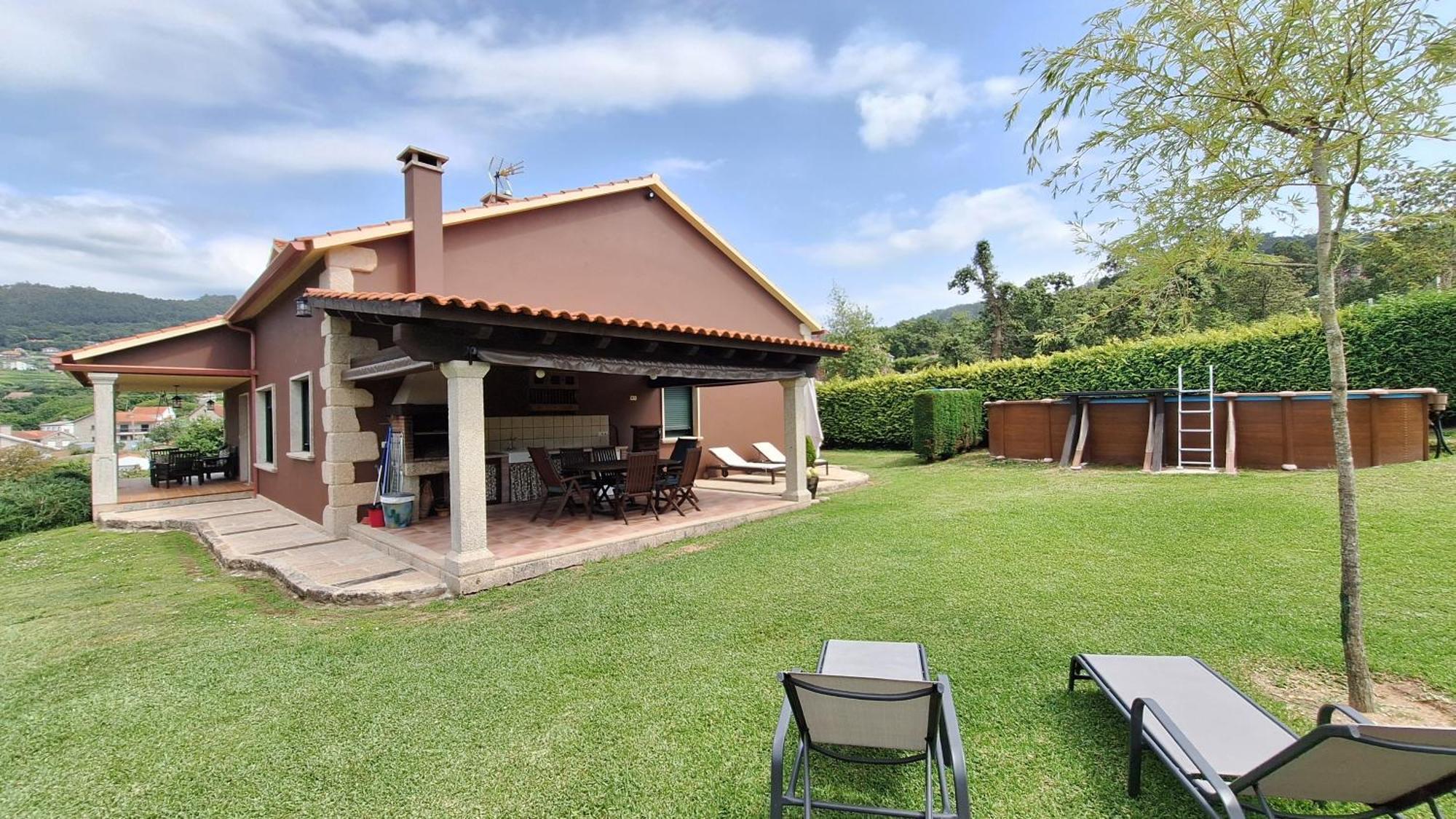 Chalet Rural 400 M Playa Piscina Barbacoa Chimenea 布埃乌 外观 照片