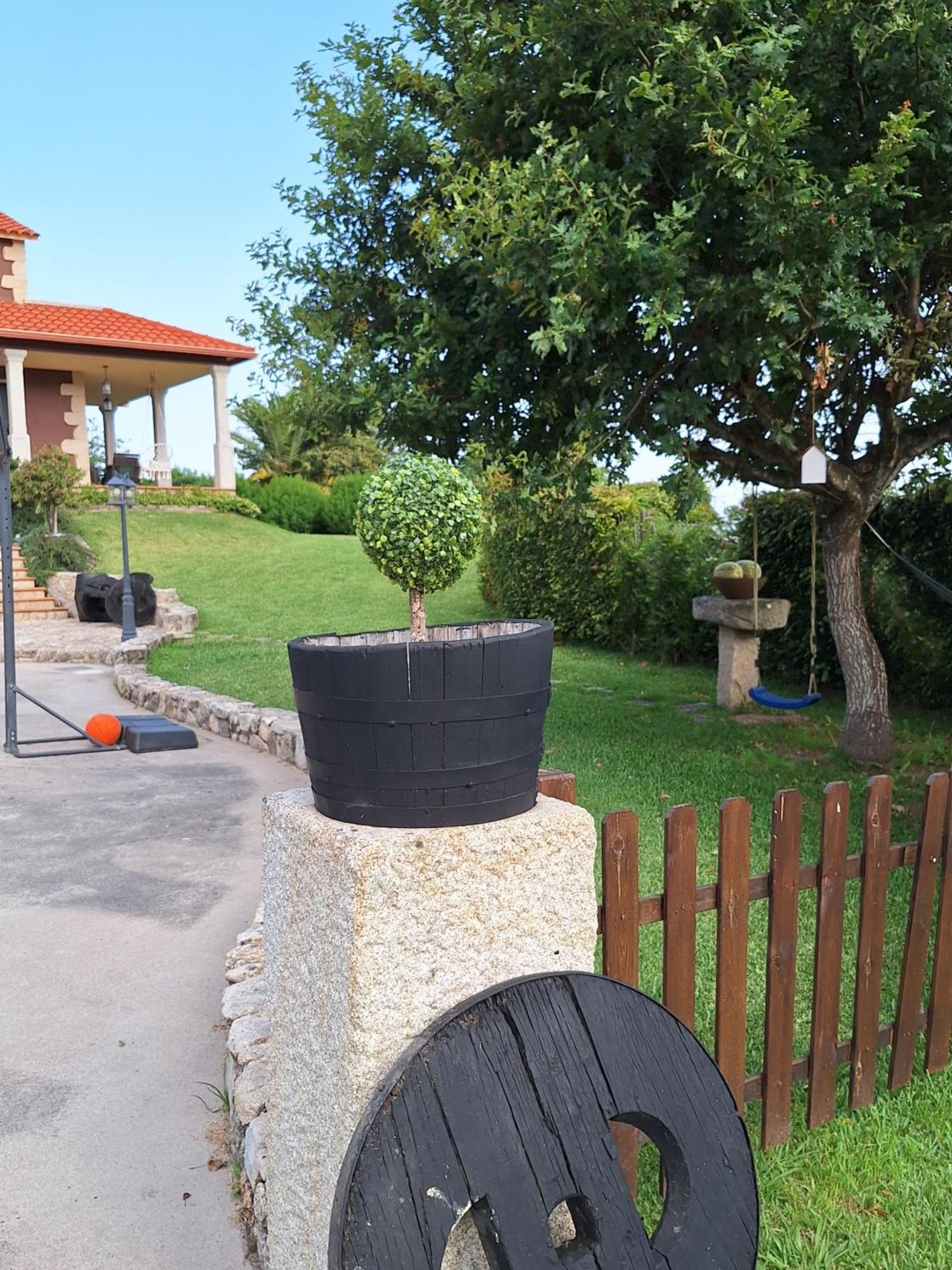 Chalet Rural 400 M Playa Piscina Barbacoa Chimenea 布埃乌 外观 照片