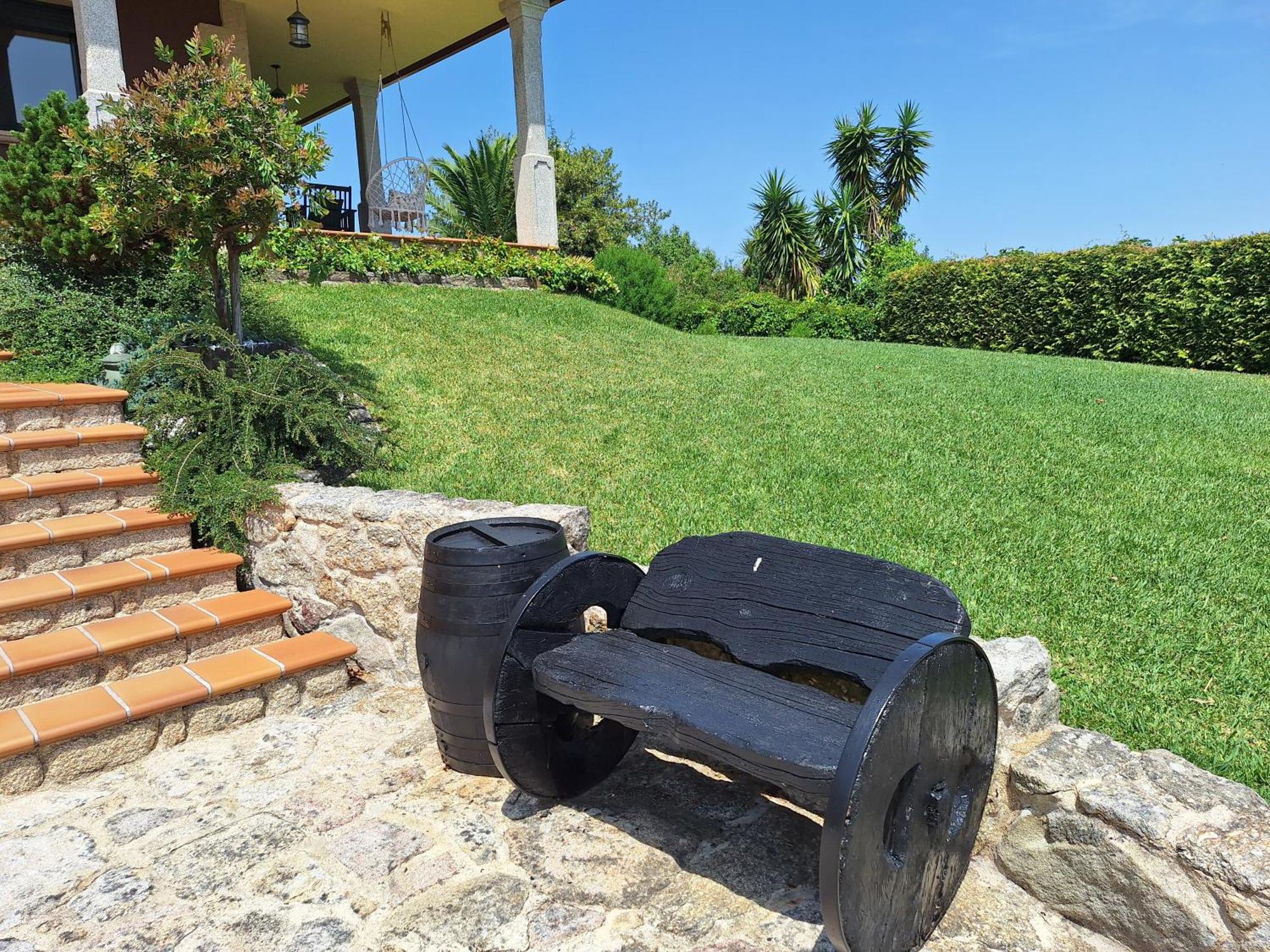 Chalet Rural 400 M Playa Piscina Barbacoa Chimenea 布埃乌 外观 照片